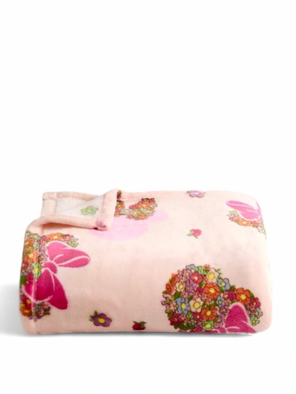 Disney Minnie Mouse Floral Plush Throw Blanket 5ft x 6ft (60” x 72”) [NWT]